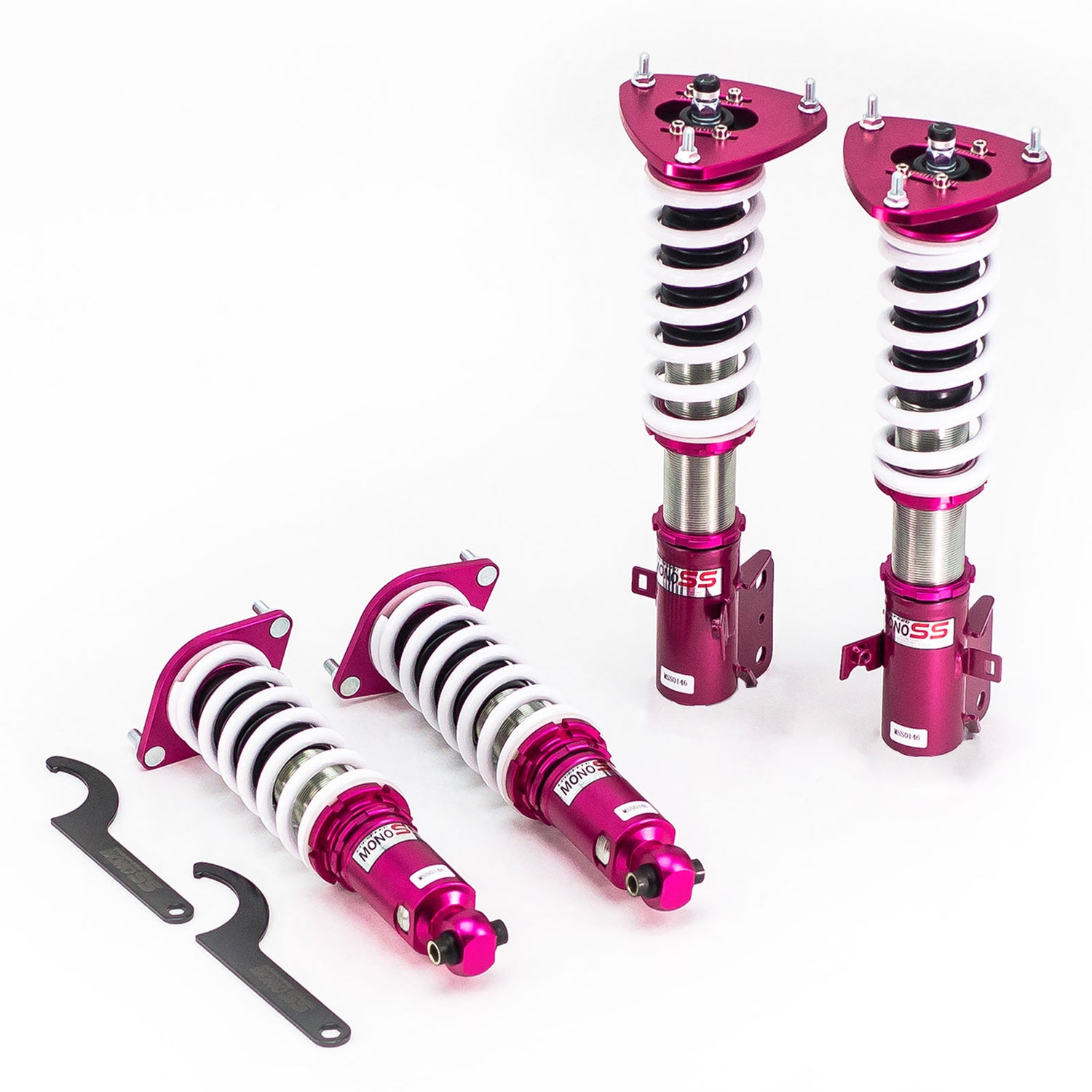 Godspeed MSS0146 MonoSS Coilover Lowering Kit, Fully Adjustable, Ride Height, Spring Tension And 16 Click Damping, Subaru Legacy(BM/BR) 2010-14