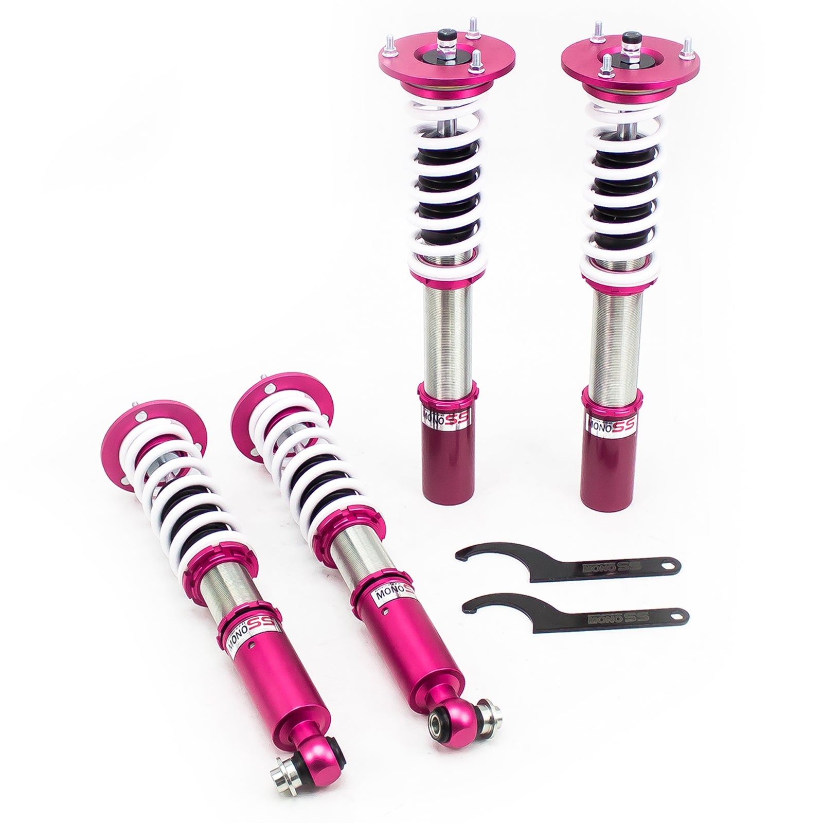 Godspeed MSS0154 MonoSS Coilover Lowering Kit, Fully Adjustable, Ride Height, Spring Tension And 16 Click Damping, BMW 5-Series(E60) 2004-10