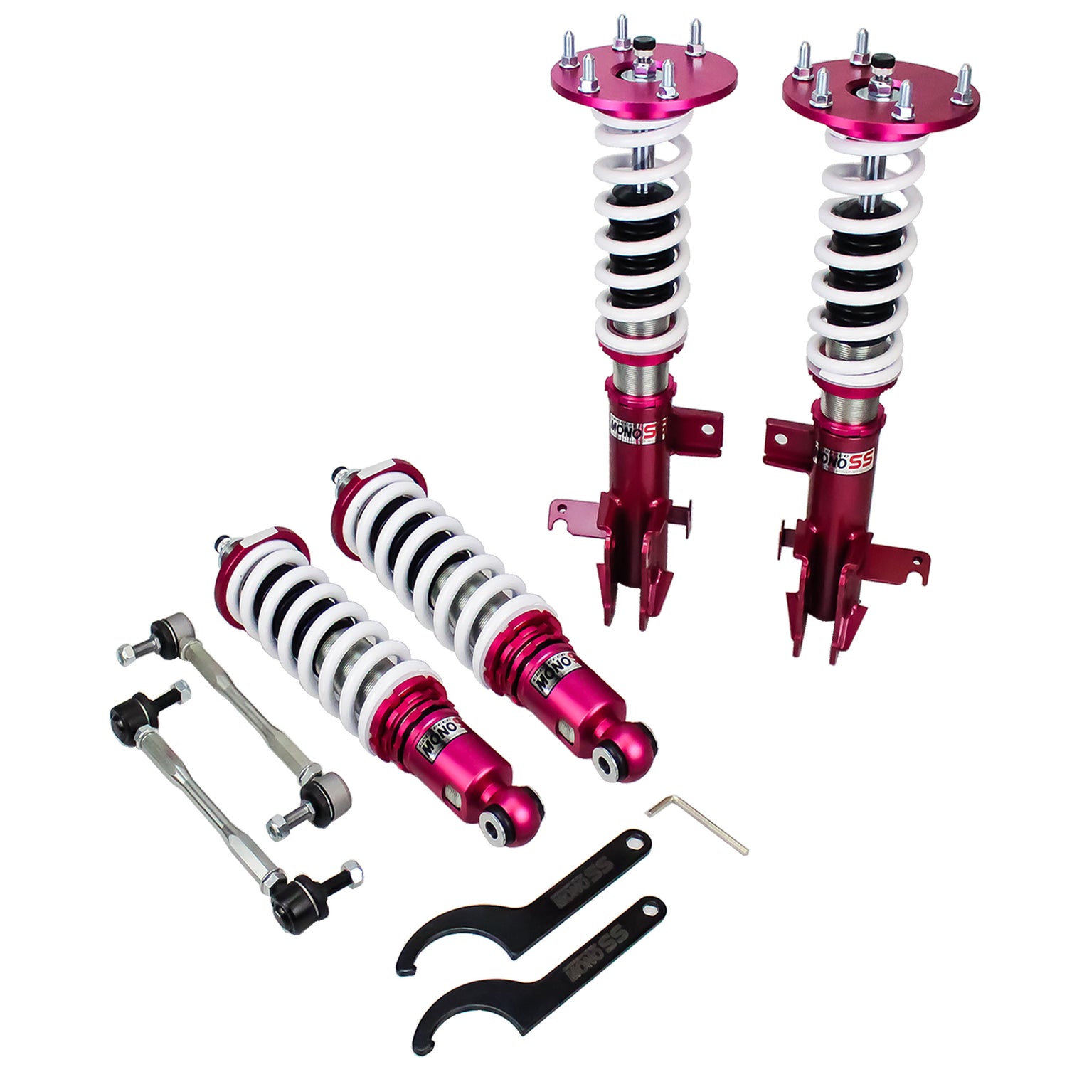 Godspeed MSS0980 MonoSS Coilover Lowering Kit, Fully Adjustable, Ride Height, Spring Tension And 16 Click Damping, Honda CRV(RM1/RM3, RM4) 12-16