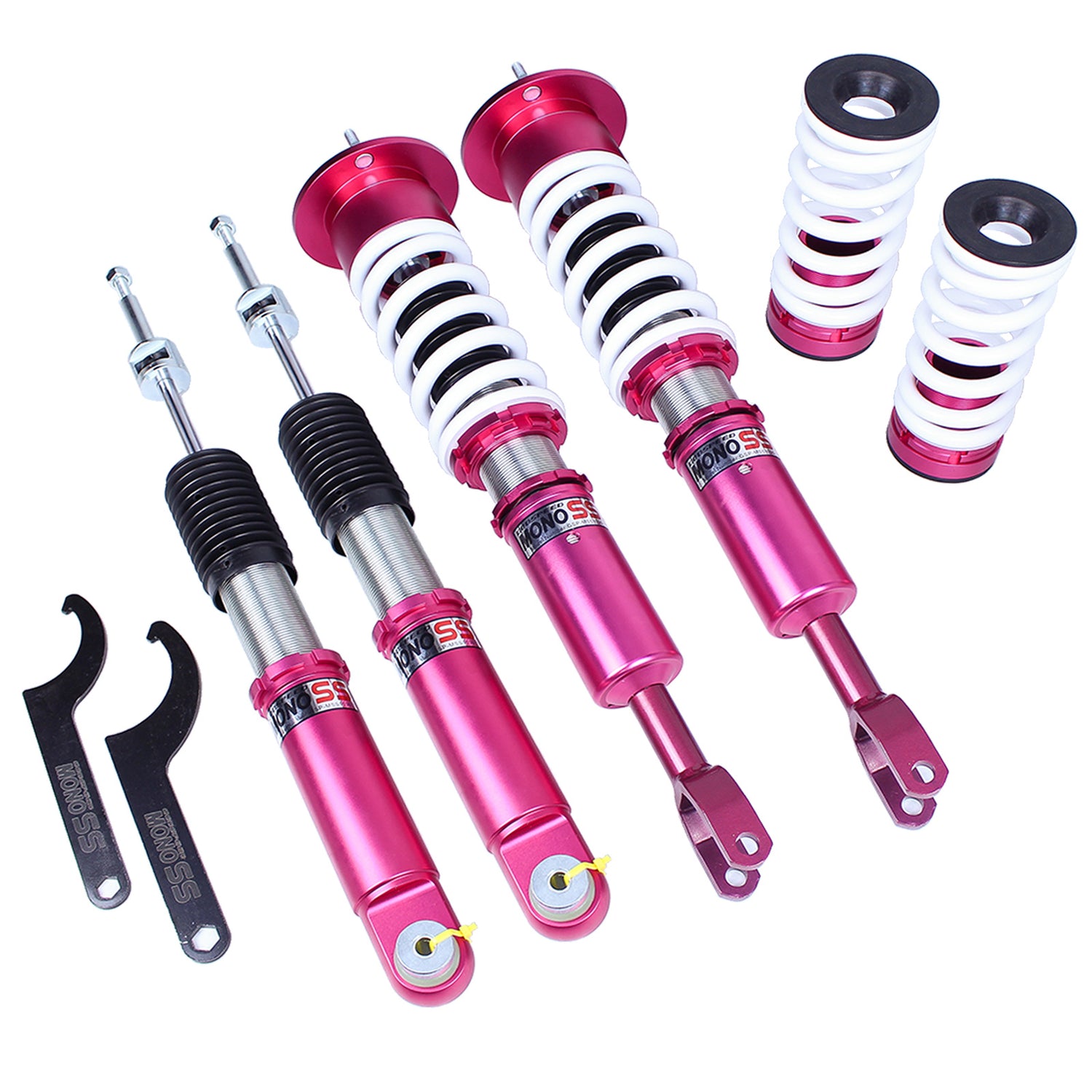 Godspeed MSS1030 MonoSS Coilover Lowering Kit, Fully Adjustable, Ride Height, Spring Tension And 16 Click Damping, Audi A6(C5) FWD 1997-04
