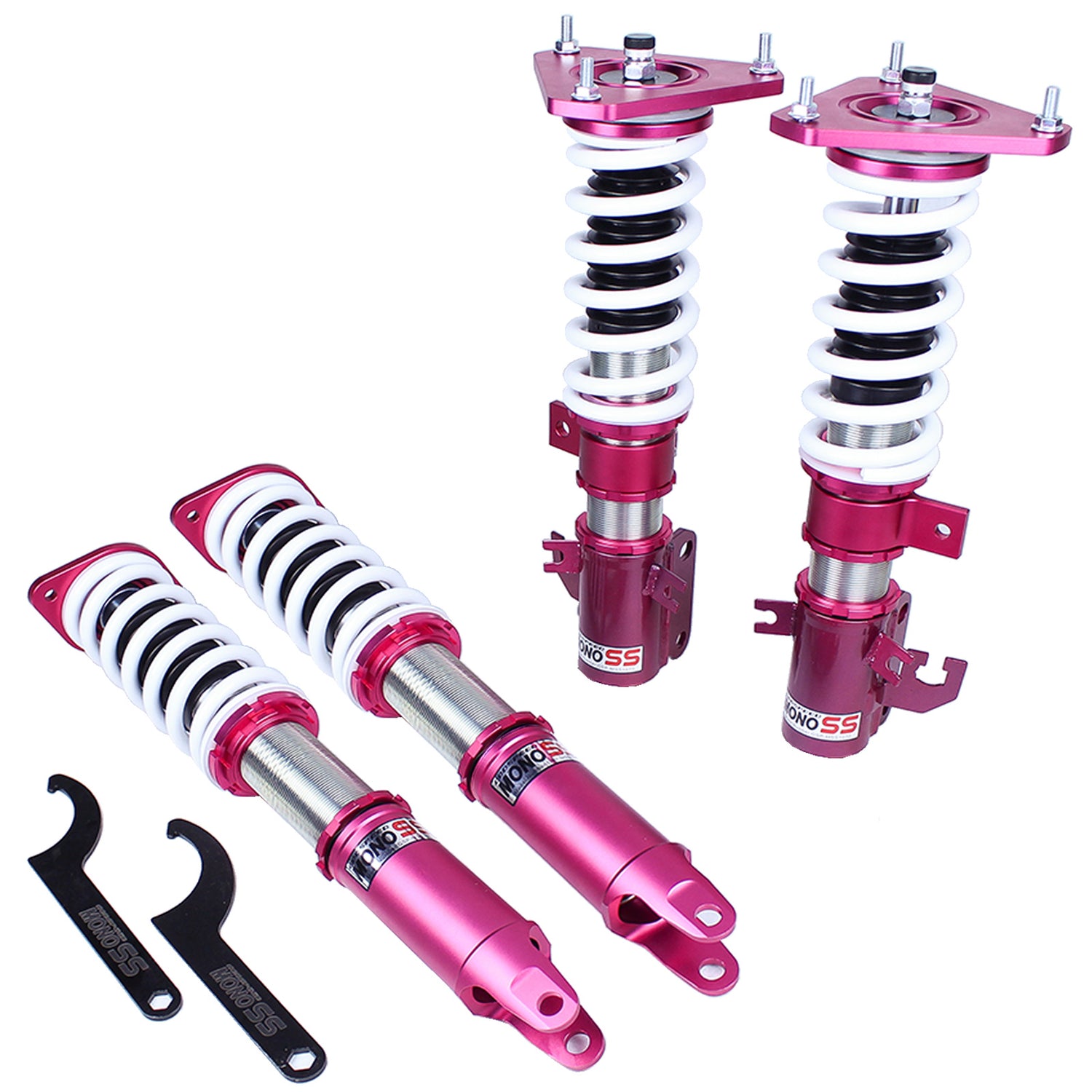 Godspeed MSS1070-E MonoSS Coilover Lowering Kit, Fully Adjustable, Ride Height, Spring Tension And 16 Click Damping, Nissan Altima Coupe(D32) 2008-13