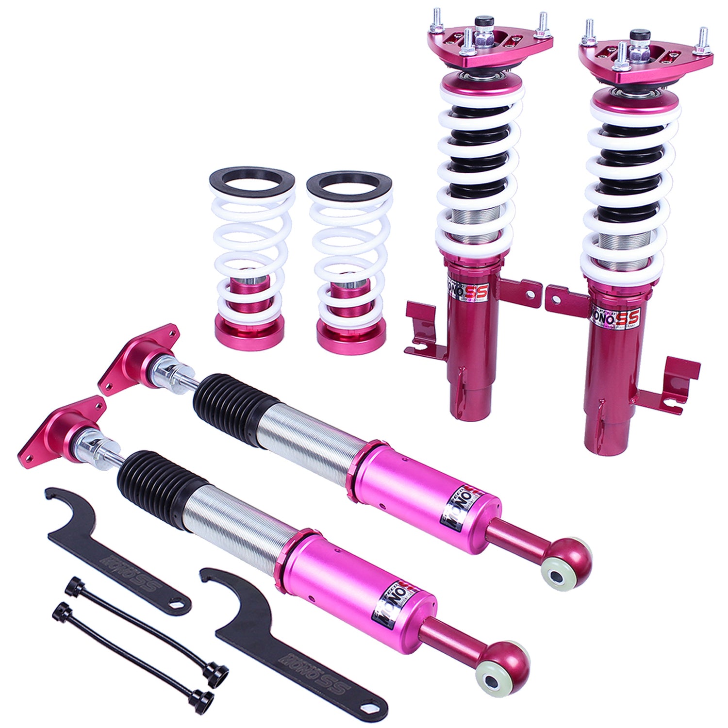 Godspeed MSS1080 MonoSS Coilover Lowering Kit, Fully Adjustable, Ride Height, Spring Tension And 16 Click Damping, Mazda 5(CR) 2006-10
