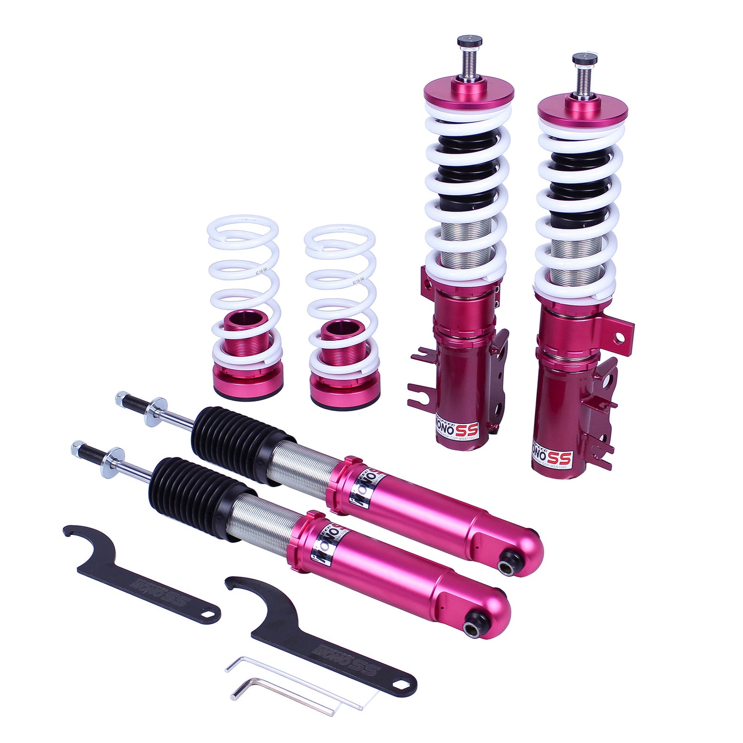 Godspeed MSS1090 MonoSS Coilover Lowering Kit, Fully Adjustable, Ride Height, Spring Tension And 16 Click Damping, Chevrolet Sonic(T300) 2012-19