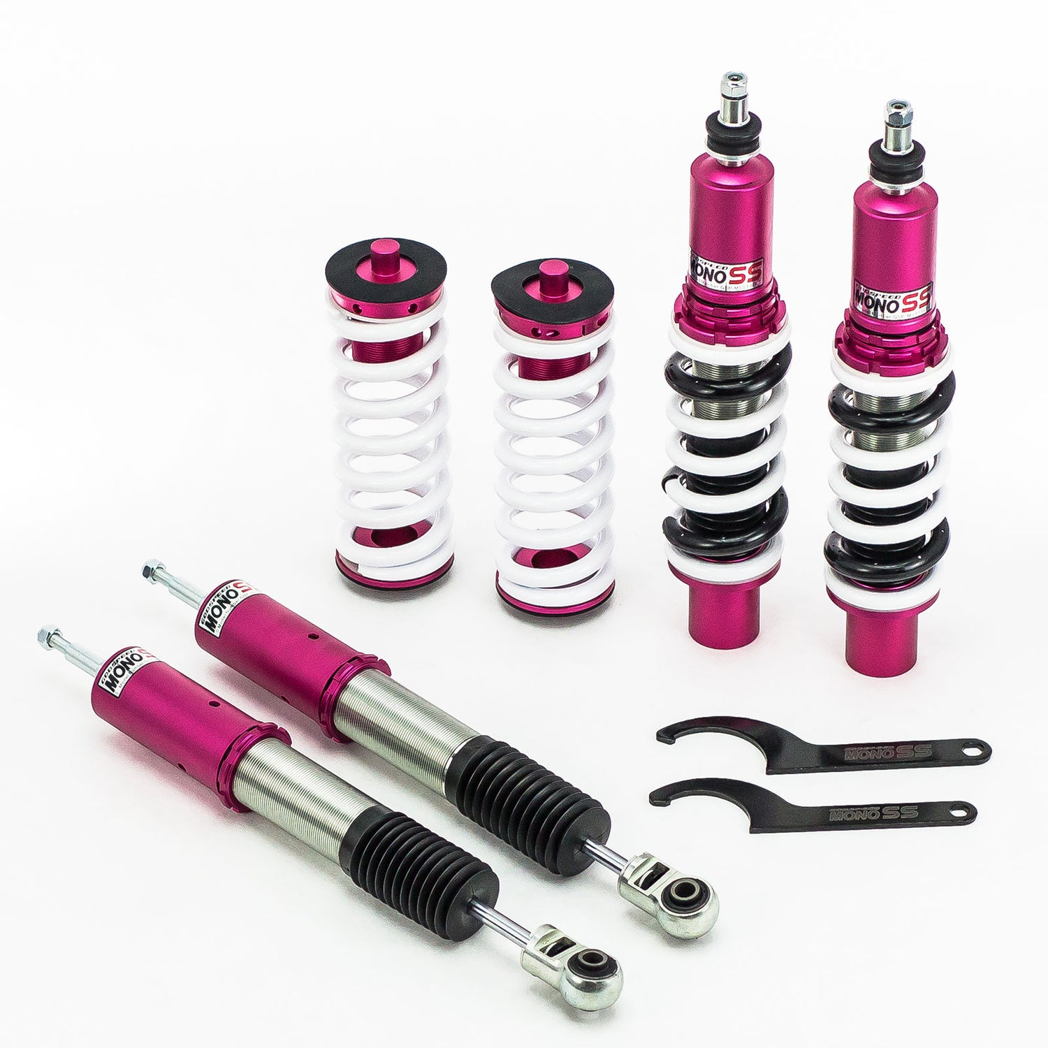 Godspeed MSS1097 MonoSS Coilover Lowering Kit, Fully Adjustable, Ride Height, Spring Tension And 16 Click Damping, Audi Q5(8R) 2009-17