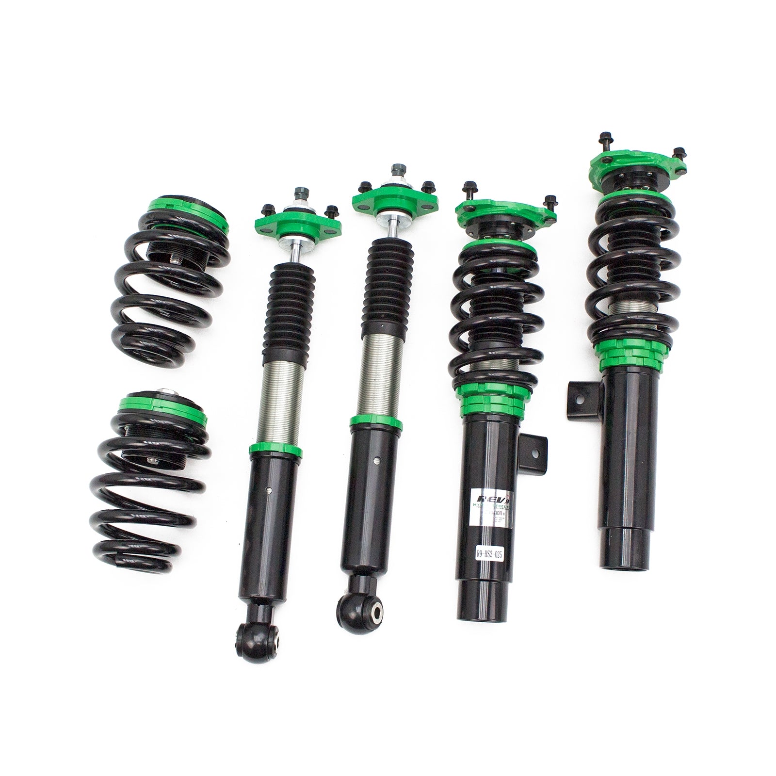 R9-HS2-025, BMW 3-Series(E46) RWD 1999-05 Hyper-Street II Coilover Suspension Lowering Kit, Mono-Tube Shock w/ 32 Click Rebound Setting, Full Length Adjustable